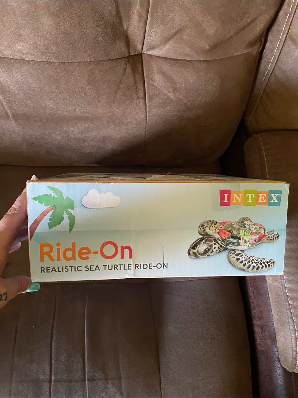 Intex Kids Floral Sea Turtle Ride-On float - Picture 2 of 4